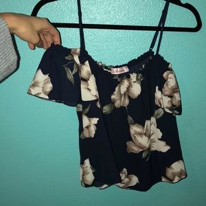 Floral off the shoulder top